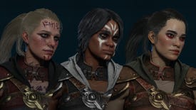 Diablo 4 image with various Rogues, showing the possibilities available with the new character creation system.