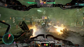 Mech violence in a Hawken Reborn screenshot