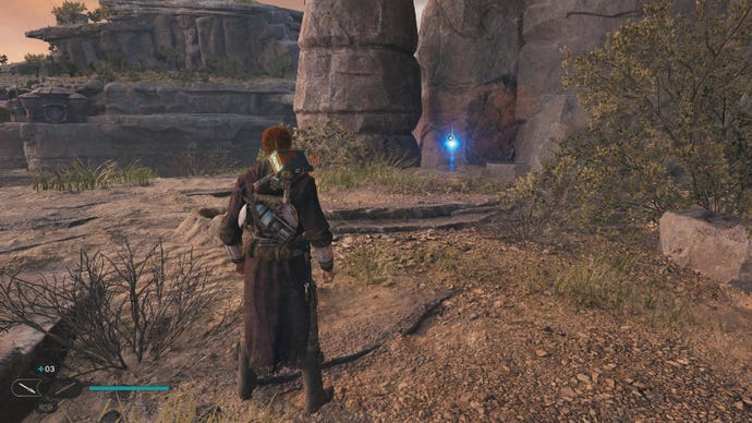 Star Wars Jedi Survivor screenshot showing Cal near a Skill Essence.